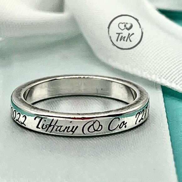 Rare & Retired - Tiffany & Co Notes Fifth Ave Ring - Size 4 - Picture 11 of 16